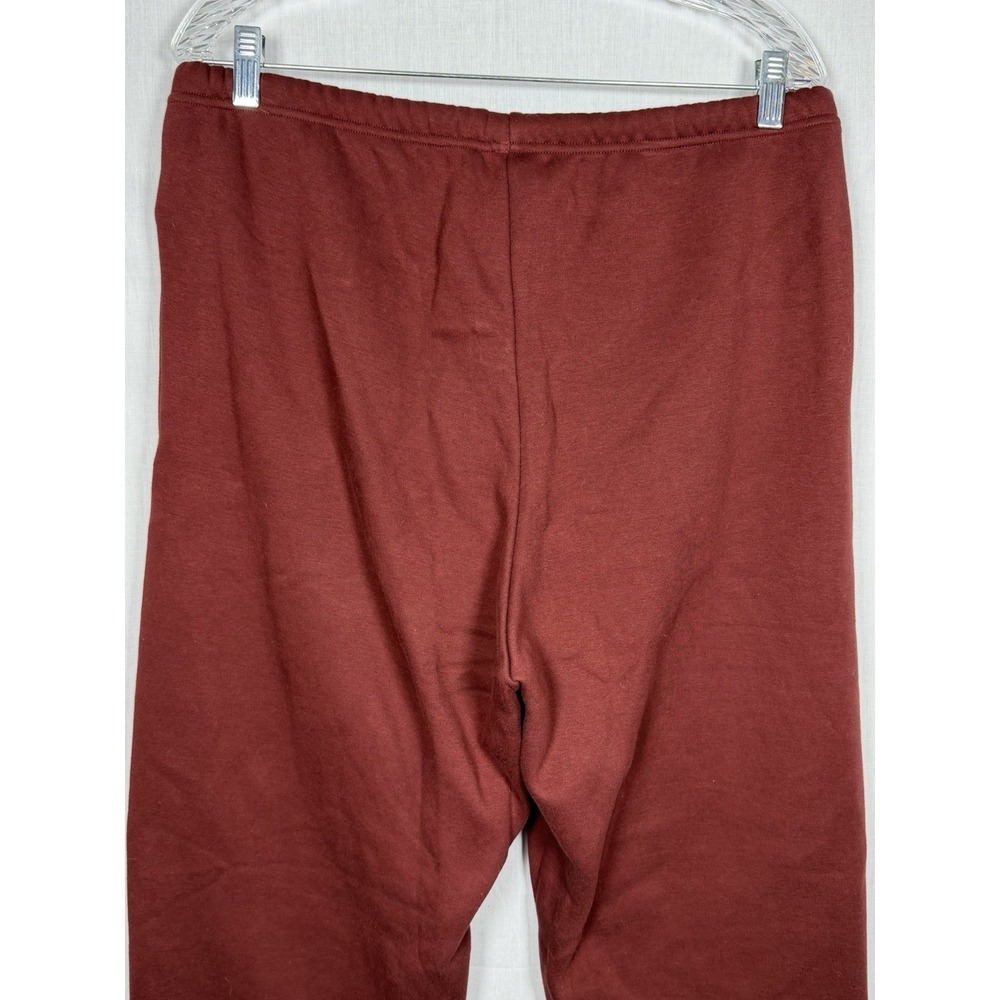 SKIMS Classic Fleece Jogger Womens Burgundy Drawstring Sweatpants Lg Comfort - Picture 9 of 10